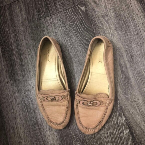 Coach Fortunata Buttery Leather Loafers Sz 8 - Picture 1 of 8